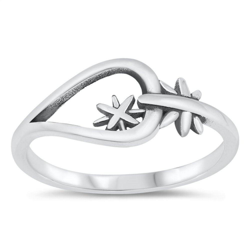 Sterling Silver Oxidized Ring 9mm 925 Fashion Band